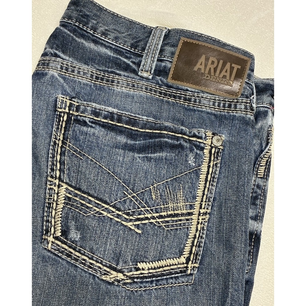 Ariat M5 Straight Fit Straight Leg Mens Jeans Denim 38/32 Medium Wash Western